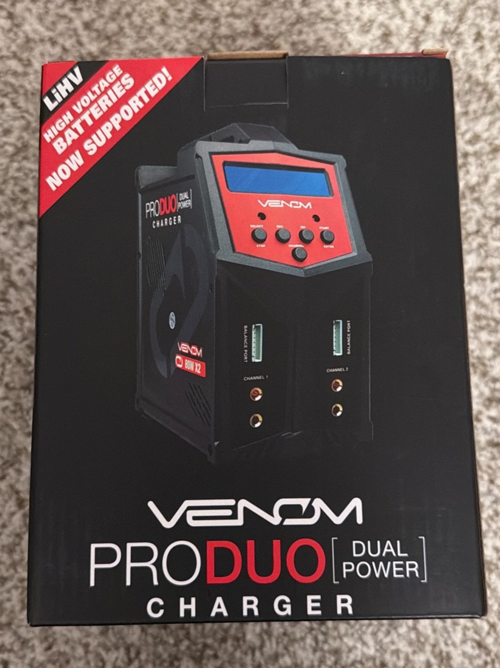 ProDuo Dual Power Charger - Black and Red